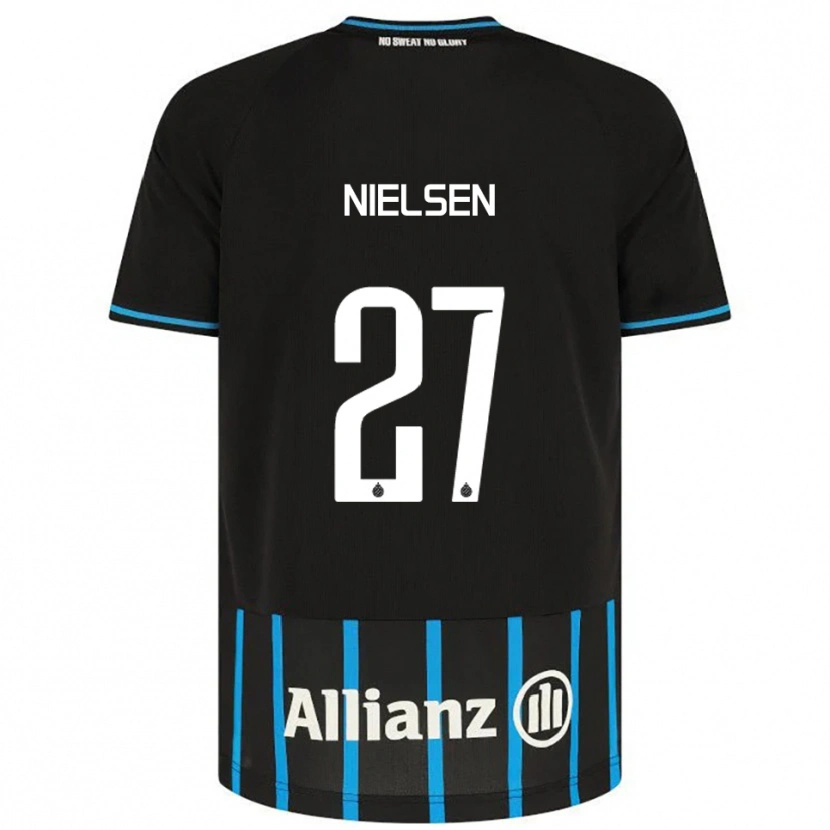 Danxen Damen Casper Nielsen #27 Schwarz Blau Heimtrikot Trikot 2025/26 T-Shirt Österreich