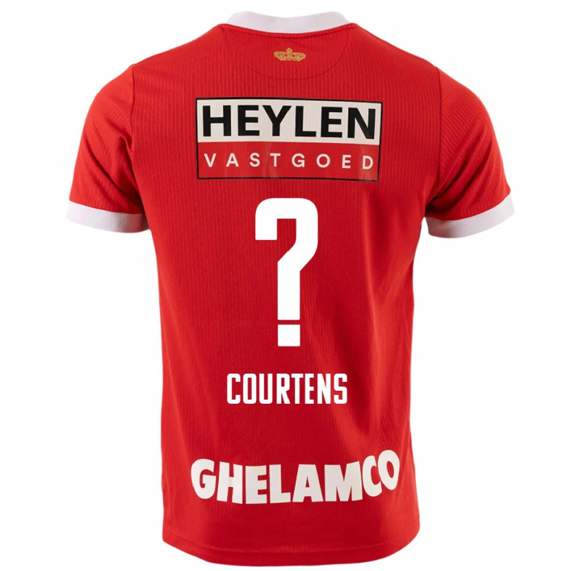 Danxen Damen Nolhan Courtens #0 Rot Weiß Heimtrikot Trikot 2025/26 T-Shirt Österreich