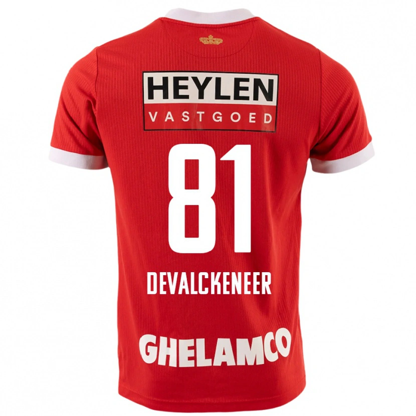 Danxen Damen Niels Devalckeneer #81 Rot Weiß Heimtrikot Trikot 2025/26 T-Shirt Österreich