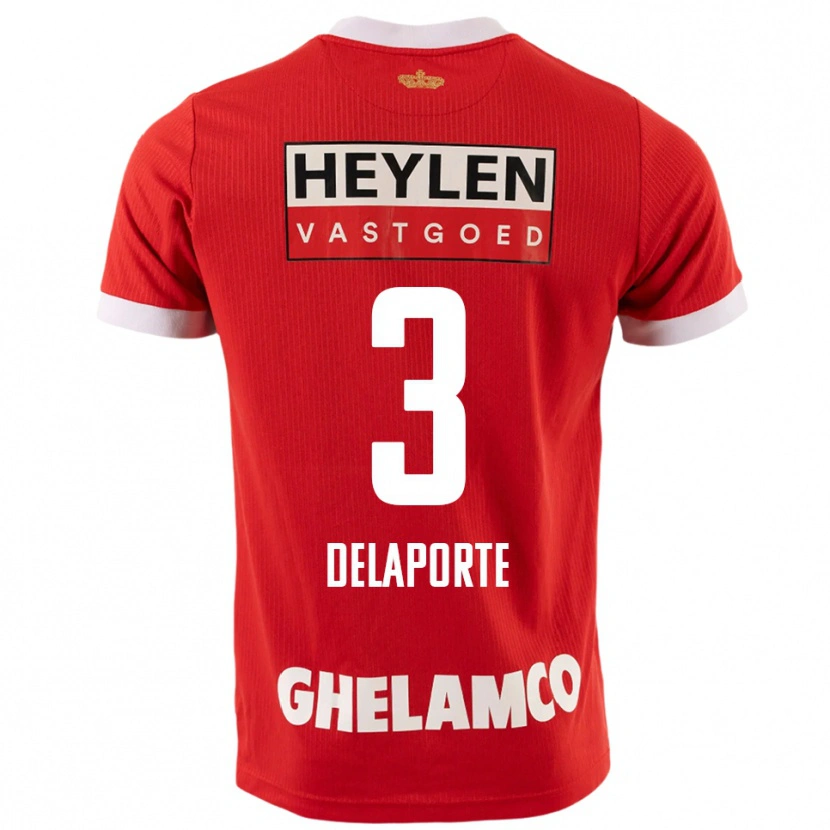 Danxen Damen Kyano Delaporte #3 Rot Weiß Heimtrikot Trikot 2025/26 T-Shirt Österreich