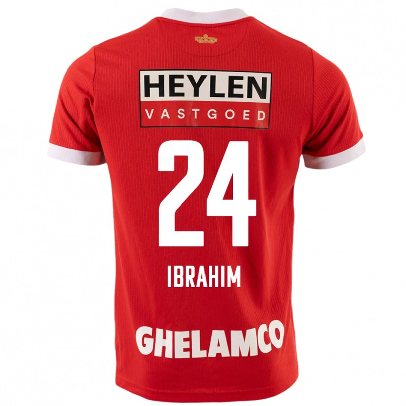 Danxen Damen Aaron Ibrahim #24 Rot Weiß Heimtrikot Trikot 2025/26 T-Shirt Österreich