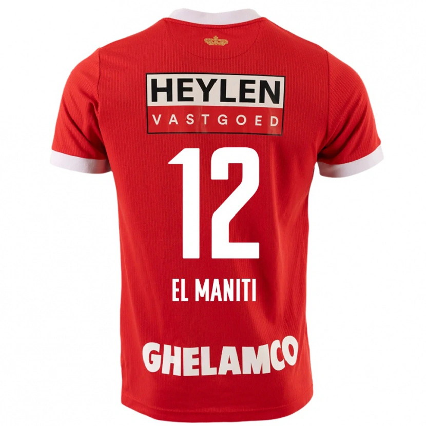 Danxen Damen Naoufal El Maniti #12 Rot Weiß Heimtrikot Trikot 2025/26 T-Shirt Österreich