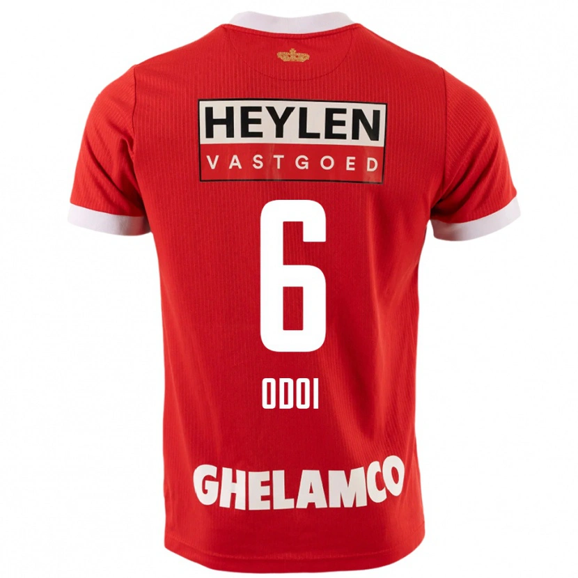 Danxen Damen Denis Odoi #6 Rot Weiß Heimtrikot Trikot 2025/26 T-Shirt Österreich
