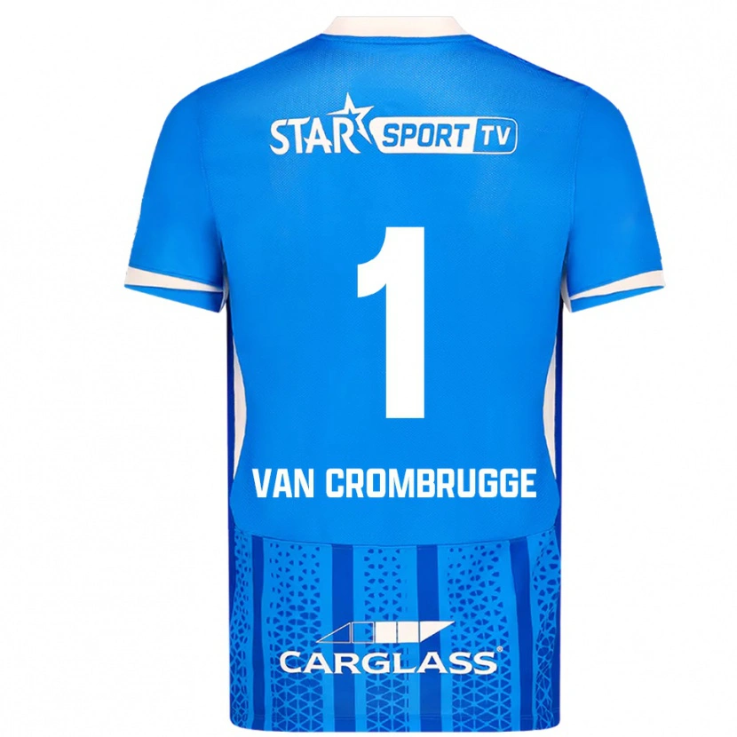 Danxen Damen Hendrik Van Crombrugge #1 Blau Weiß Heimtrikot Trikot 2025/26 T-Shirt Österreich