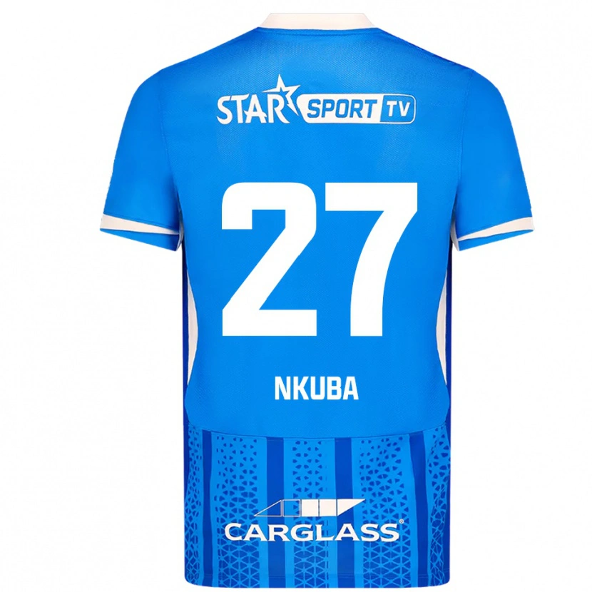 Danxen Damen Ken Nkuba #27 Blau Weiß Heimtrikot Trikot 2025/26 T-Shirt Österreich