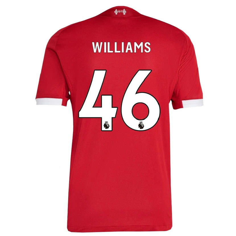 Danxen Damen Rhys Williams #46 Rot Weiß Heimtrikot Trikot 2025/26 T-Shirt Österreich