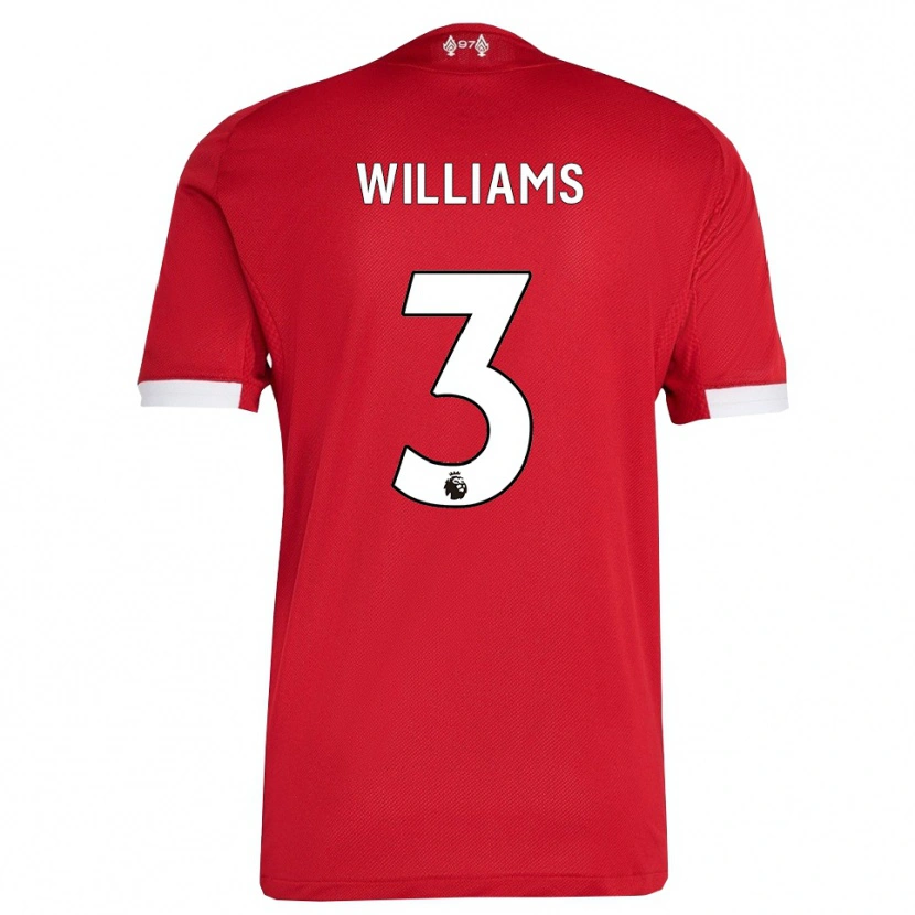 Danxen Damen Cameron Williams #3 Rot Weiß Heimtrikot Trikot 2025/26 T-Shirt Österreich