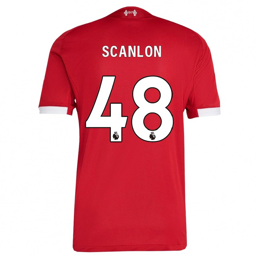 Danxen Damen Calum Scanlon #48 Rot Weiß Heimtrikot Trikot 2025/26 T-Shirt Österreich