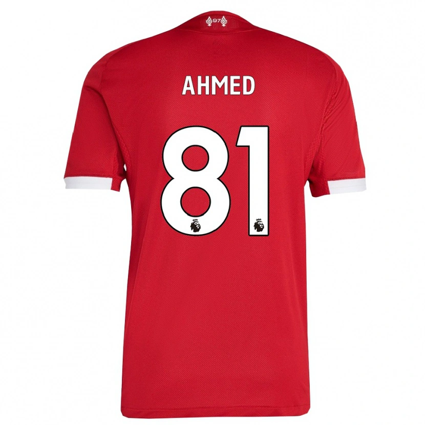 Danxen Damen Kareem Ahmed #81 Rot Weiß Heimtrikot Trikot 2025/26 T-Shirt Österreich