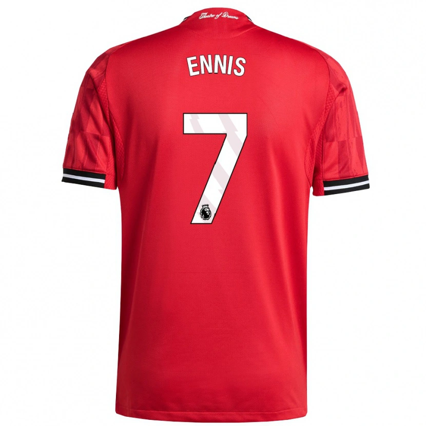 Danxen Damen Ethan Ennis #7 Rot Schwarz Weiß Heimtrikot Trikot 2025/26 T-Shirt Österreich