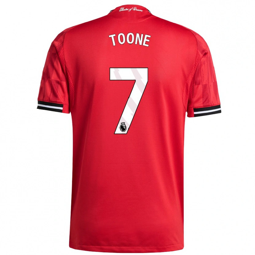 Danxen Damen Ella Toone #7 Rot Schwarz Weiß Heimtrikot Trikot 2025/26 T-Shirt Österreich