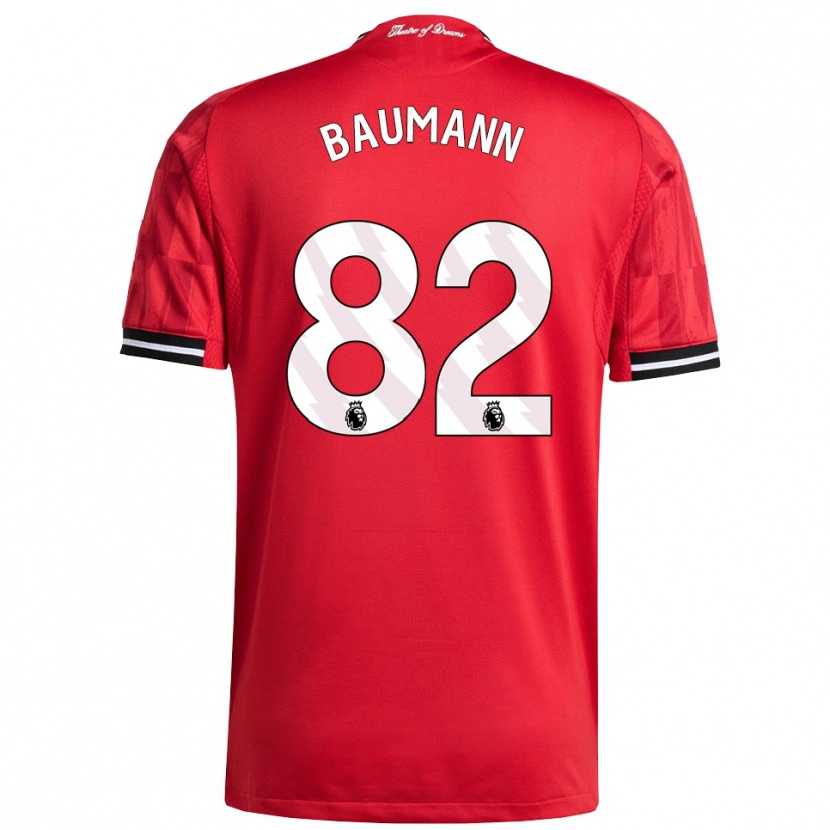 Danxen Damen Zach Baumann #82 Rot Schwarz Weiß Heimtrikot Trikot 2025/26 T-Shirt Österreich