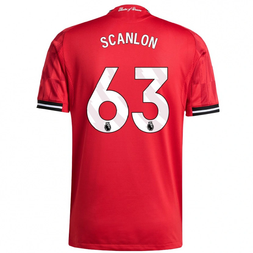 Danxen Damen James Scanlon #63 Rot Schwarz Weiß Heimtrikot Trikot 2025/26 T-Shirt Österreich