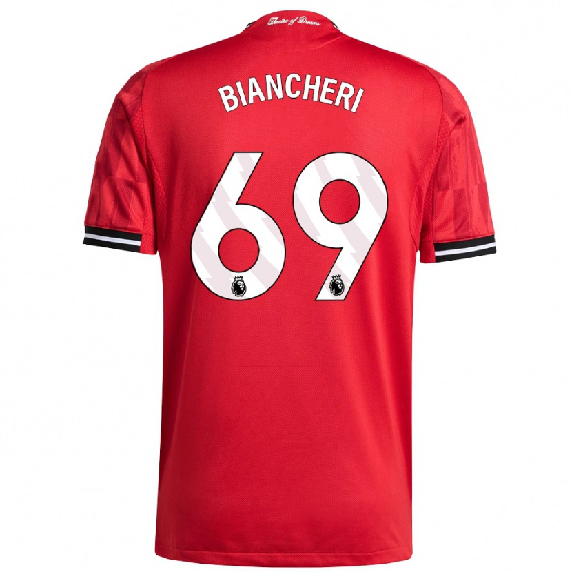 Danxen Damen Gabriele Biancheri #69 Rot Schwarz Weiß Heimtrikot Trikot 2025/26 T-Shirt Österreich