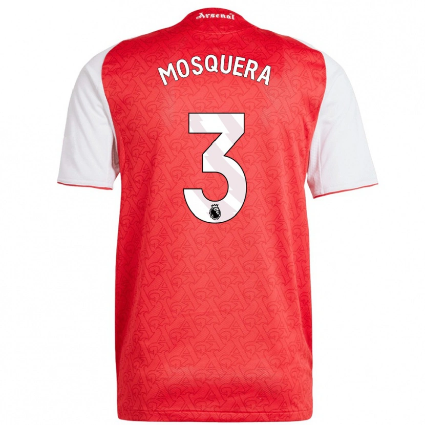 Danxen Damen Cristhian Mosquera #3 Rot Weiß Heimtrikot Trikot 2025/26 T-Shirt Österreich