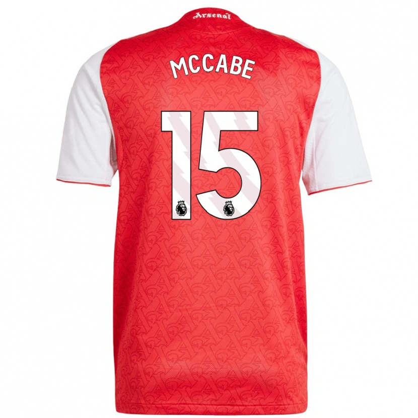 Danxen Damen Katie Mccabe #15 Rot Weiß Heimtrikot Trikot 2025/26 T-Shirt Österreich