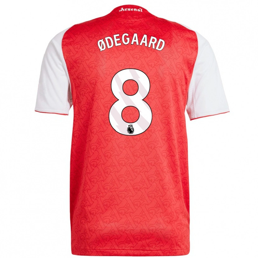 Danxen Damen Martin Ødegaard #8 Rot Weiß Heimtrikot Trikot 2025/26 T-Shirt Österreich