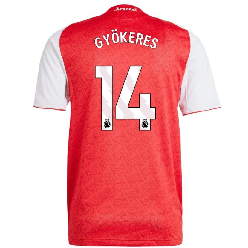 Danxen Damen Viktor Gyökeres #14 Rot Weiß Heimtrikot Trikot 2025/26 T-Shirt Österreich