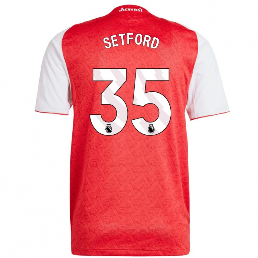 Danxen Damen Tommy Setford #35 Rot Weiß Heimtrikot Trikot 2025/26 T-Shirt Österreich