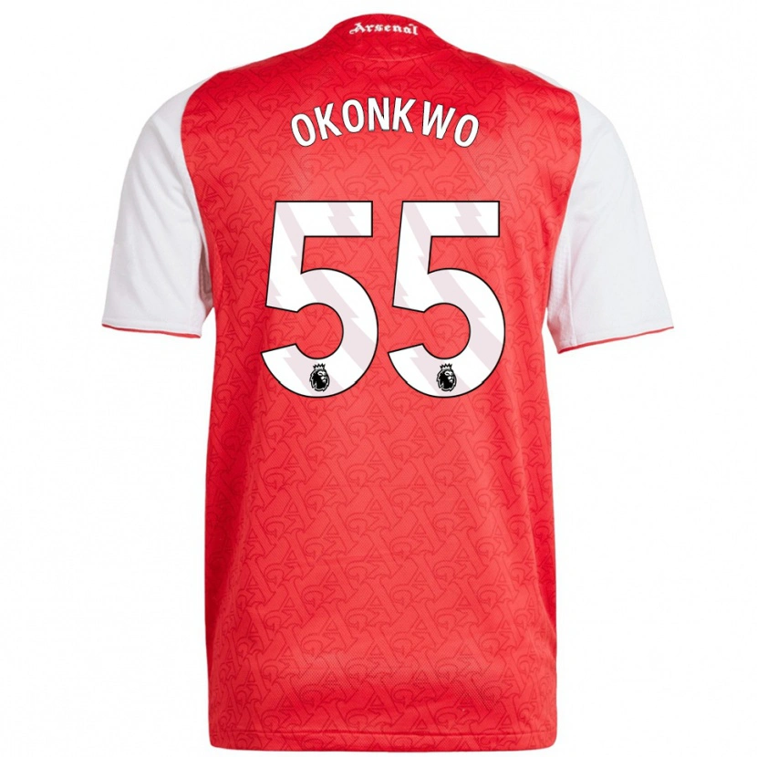 Danxen Damen Brian Okonkwo #55 Rot Weiß Heimtrikot Trikot 2025/26 T-Shirt Österreich