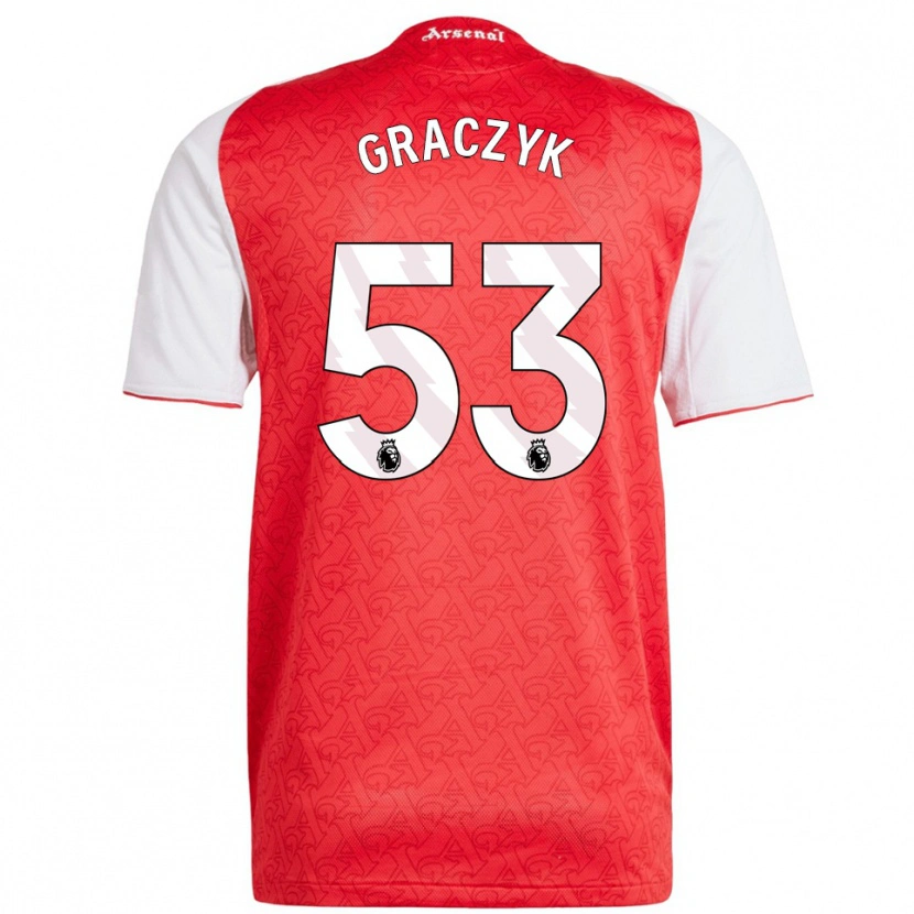Danxen Damen Hubert Graczyk #53 Rot Weiß Heimtrikot Trikot 2025/26 T-Shirt Österreich