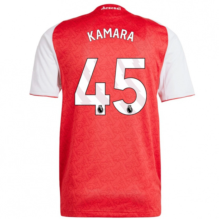 Danxen Damen Osman Kamara #45 Rot Weiß Heimtrikot Trikot 2025/26 T-Shirt Österreich