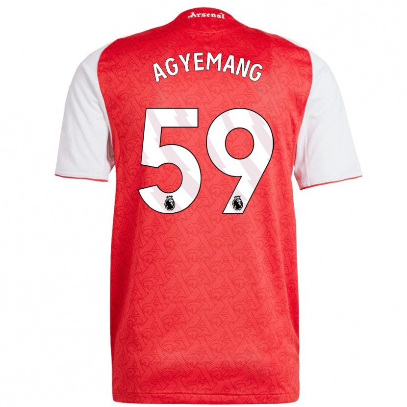 Danxen Damen Michelle Agyemang #59 Rot Weiß Heimtrikot Trikot 2025/26 T-Shirt Österreich