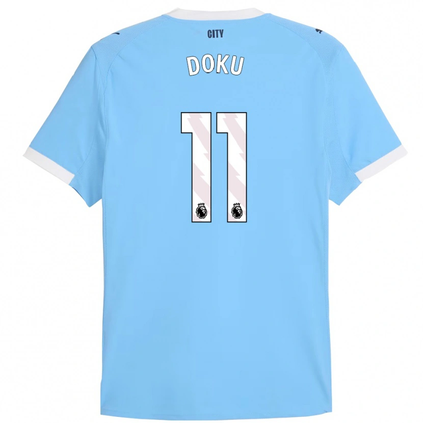 Danxen Damen Jérémy Doku #11 Himmelblau Weiß Heimtrikot Trikot 2025/26 T-Shirt Österreich