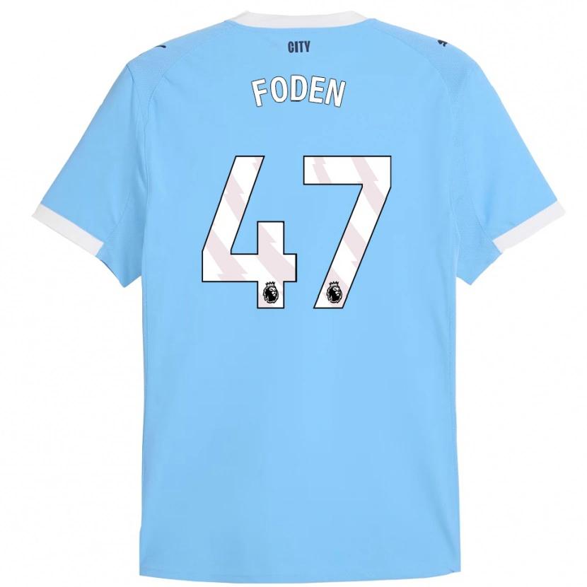 Danxen Damen Phil Foden #47 Himmelblau Weiß Heimtrikot Trikot 2025/26 T-Shirt Österreich