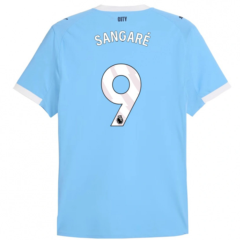 Danxen Damen Mahamadou Sangaré #9 Himmelblau Weiß Heimtrikot Trikot 2025/26 T-Shirt Österreich