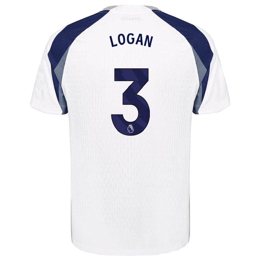 Danxen Damen Calum Logan #3 Weiß Marineblau Heimtrikot Trikot 2025/26 T-Shirt Österreich
