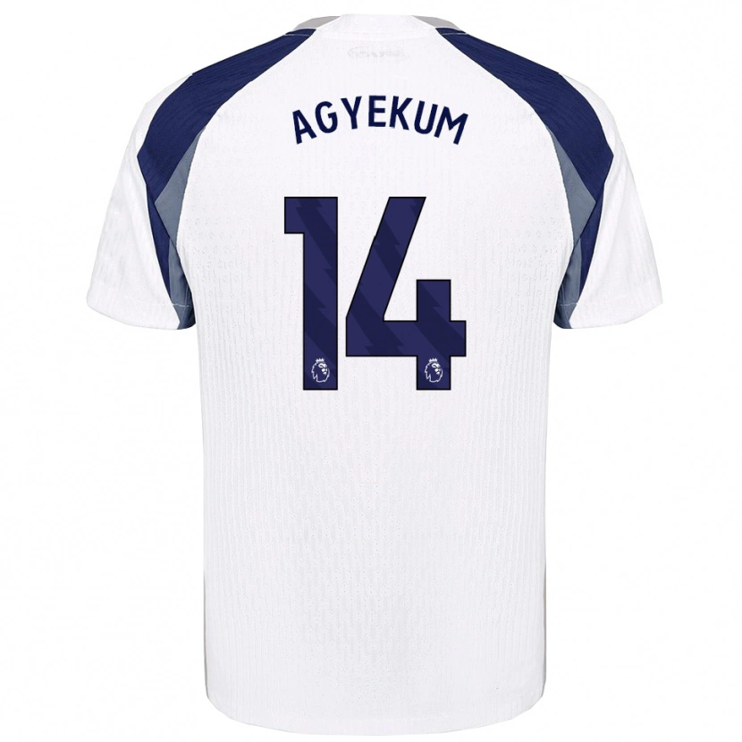 Danxen Damen Ezra Agyekum #14 Weiß Marineblau Heimtrikot Trikot 2025/26 T-Shirt Österreich