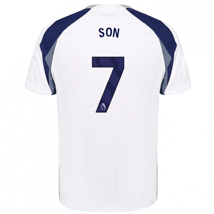 Danxen Damen Heung-Min Son #7 Weiß Marineblau Heimtrikot Trikot 2025/26 T-Shirt Österreich