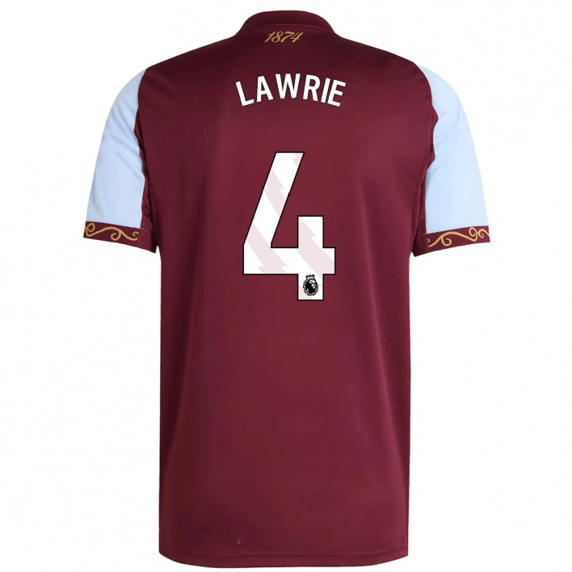 Danxen Damen Freddie Lawrie #4 Burgunderrot Himmelblau Heimtrikot Trikot 2025/26 T-Shirt Österreich