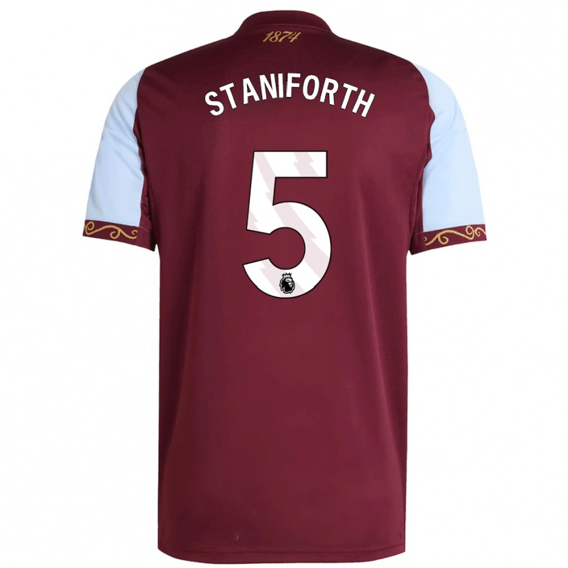 Danxen Damen Lucy Staniforth #5 Burgunderrot Himmelblau Heimtrikot Trikot 2025/26 T-Shirt Österreich
