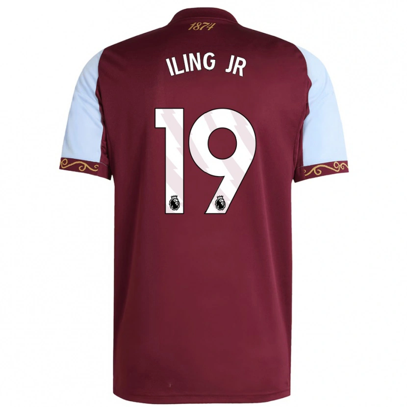 Danxen Damen Samuel Iling-Junior #19 Burgunderrot Himmelblau Heimtrikot Trikot 2025/26 T-Shirt Österreich