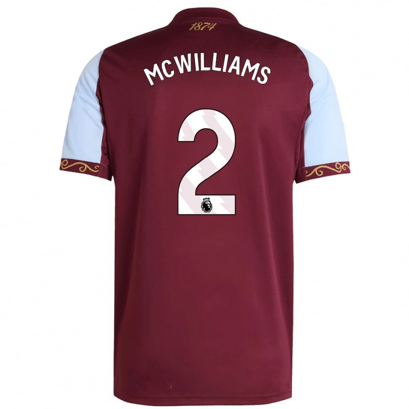 Danxen Damen Ashton Mcwilliams #2 Burgunderrot Himmelblau Heimtrikot Trikot 2025/26 T-Shirt Österreich