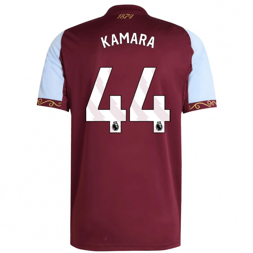 Danxen Damen Boubacar Kamara #44 Burgunderrot Himmelblau Heimtrikot Trikot 2025/26 T-Shirt Österreich