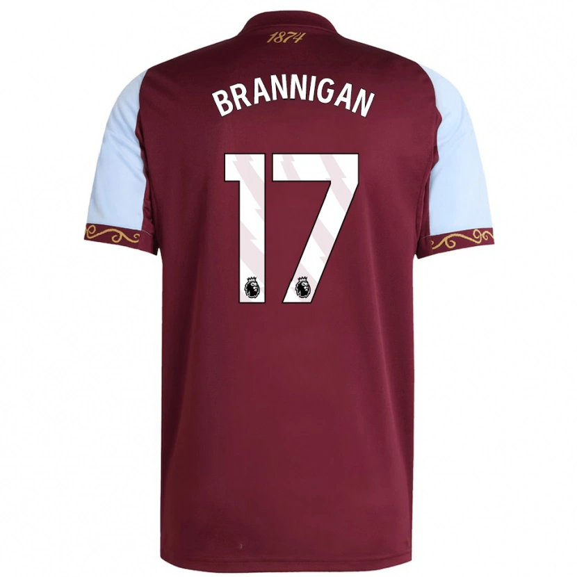 Danxen Damen Cole Brannigan #17 Burgunderrot Himmelblau Heimtrikot Trikot 2025/26 T-Shirt Österreich