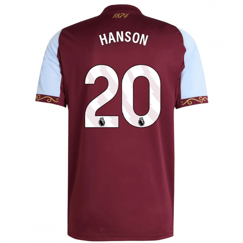 Danxen Damen Kirsty Hanson #20 Burgunderrot Himmelblau Heimtrikot Trikot 2025/26 T-Shirt Österreich