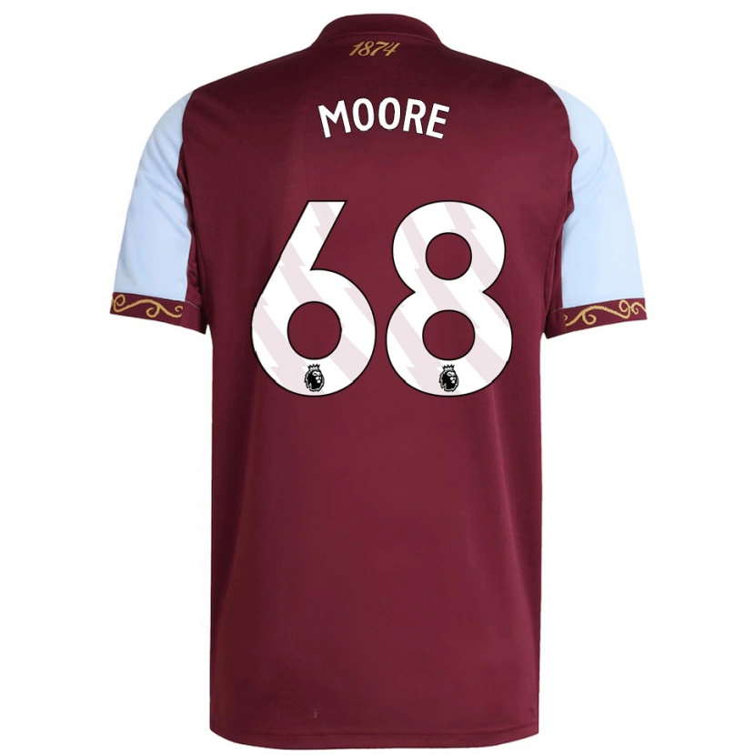 Danxen Damen Kobei Moore #68 Burgunderrot Himmelblau Heimtrikot Trikot 2025/26 T-Shirt Österreich