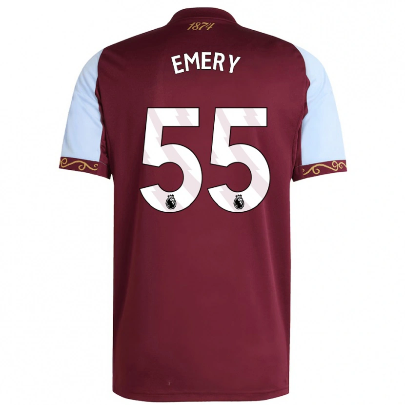 Danxen Damen Lander Emery #55 Burgunderrot Himmelblau Heimtrikot Trikot 2025/26 T-Shirt Österreich