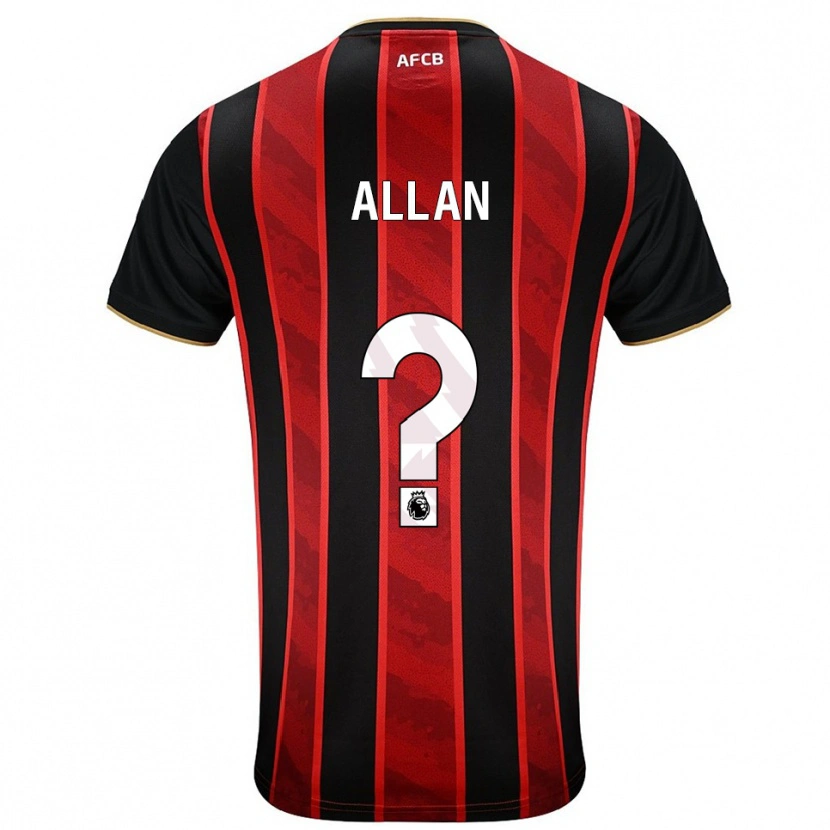 Danxen Damen Mack Allan #0 Rot Schwarz Heimtrikot Trikot 2025/26 T-Shirt Österreich