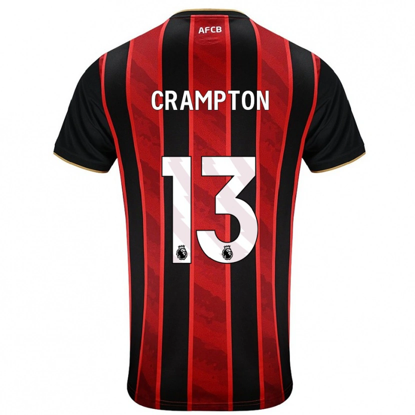 Danxen Damen Kai Crampton #13 Rot Schwarz Heimtrikot Trikot 2025/26 T-Shirt Österreich