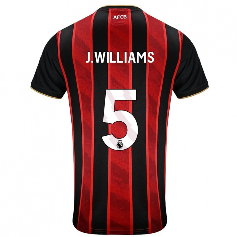 Danxen Damen Jay Williams #5 Rot Schwarz Heimtrikot Trikot 2025/26 T-Shirt Österreich