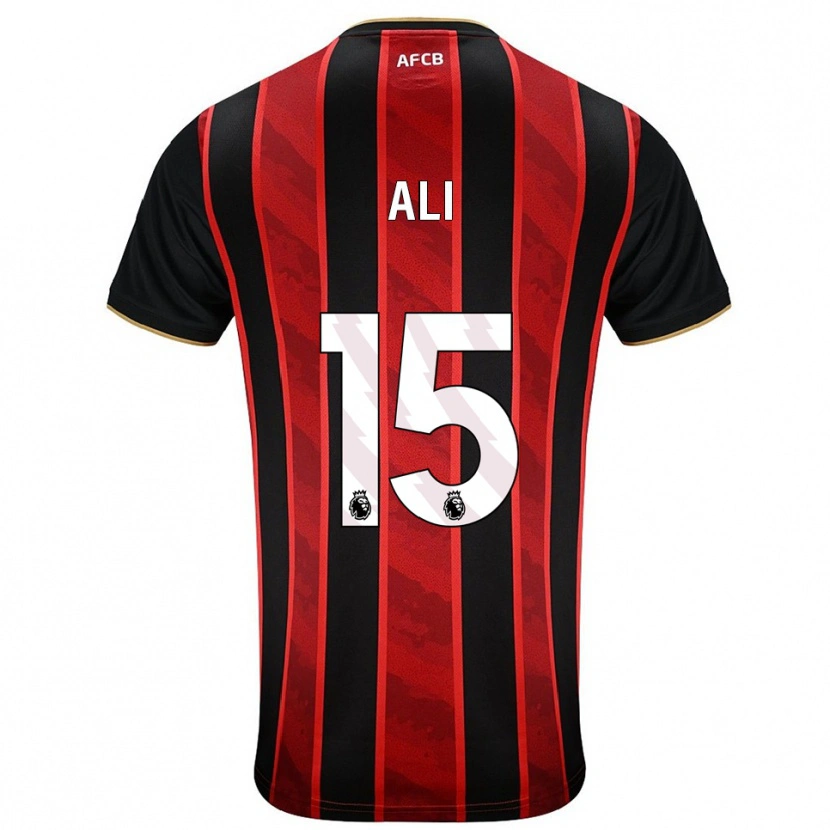 Danxen Damen Ameer Ali #15 Rot Schwarz Heimtrikot Trikot 2025/26 T-Shirt Österreich