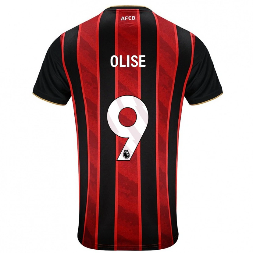 Danxen Damen Josh Hamilton-Olise #9 Rot Schwarz Heimtrikot Trikot 2025/26 T-Shirt Österreich