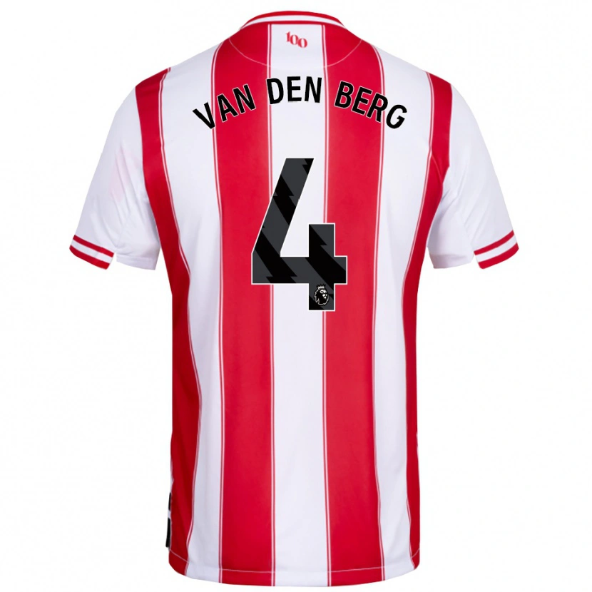 Danxen Damen Sepp Van Den Berg #4 Rot Weiß Heimtrikot Trikot 2025/26 T-Shirt Österreich
