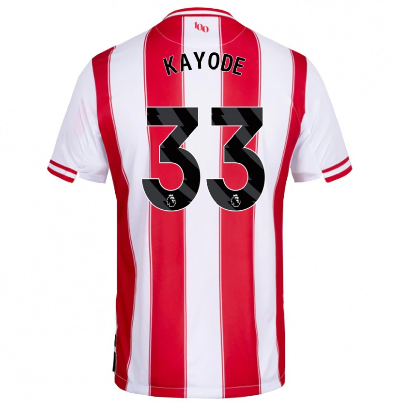 Danxen Damen Michael Kayode #33 Rot Weiß Heimtrikot Trikot 2025/26 T-Shirt Österreich