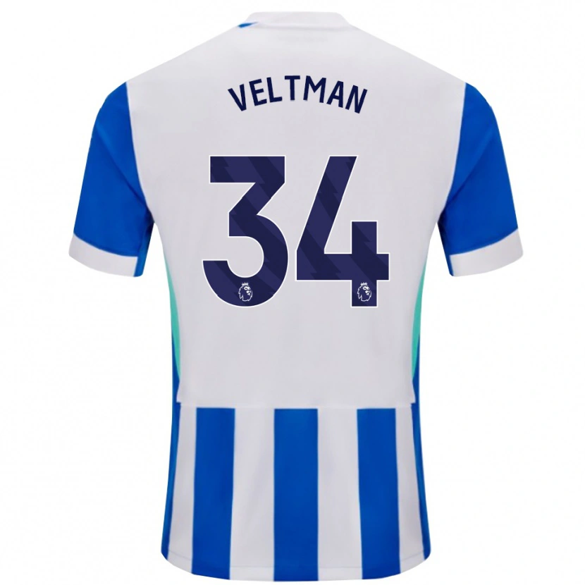 Danxen Damen Joël Veltman #34 Blau Weiß Heimtrikot Trikot 2025/26 T-Shirt Österreich